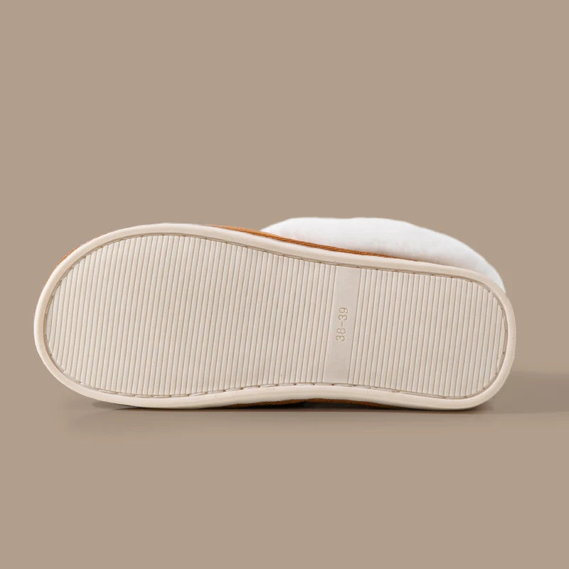 Cozy Fuzzy Slippers Women Indoor Plush Autumn&winter Warm Non-slip