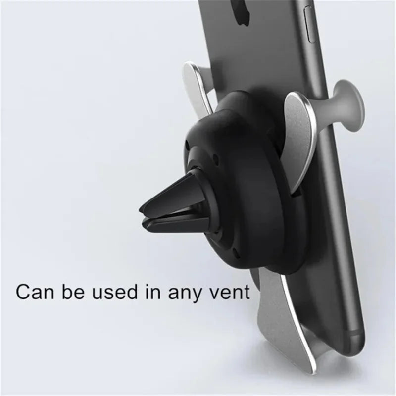 Gravity Smile Face Car Phone Holder – Air Vent Clip Mount