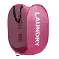 Mesh Laundry,Portable Pop Up Hamper Wide Opening,Dirty Clothes Storage box,Size 36x58cm,Dorm Travel Items Laundry Basket Zpaxo Pink D36cmxH58cm