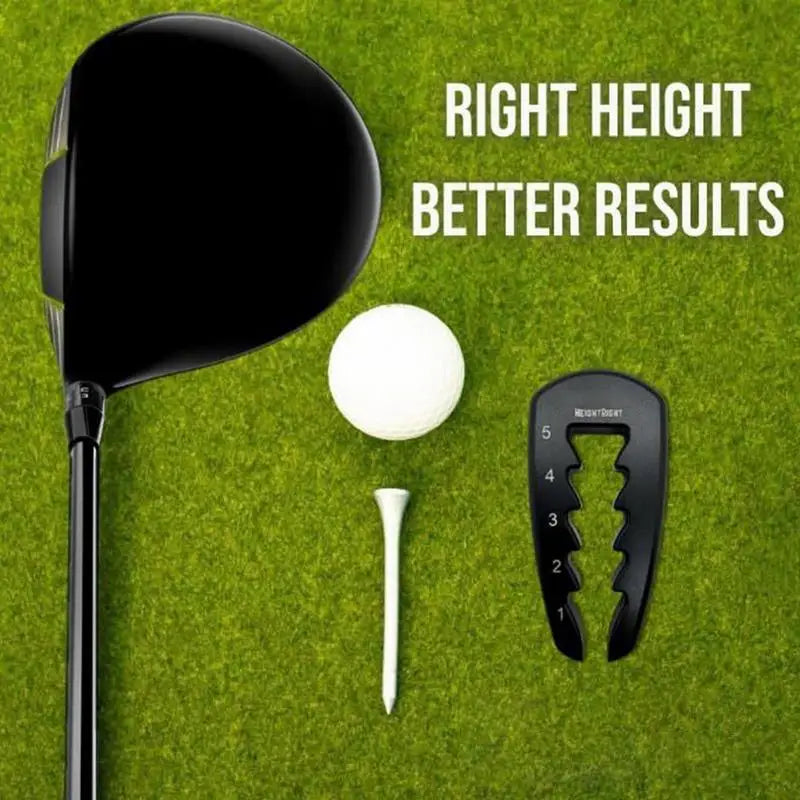 Adjustable Golf Tee Height Tool Precision Setter Consistent Swings