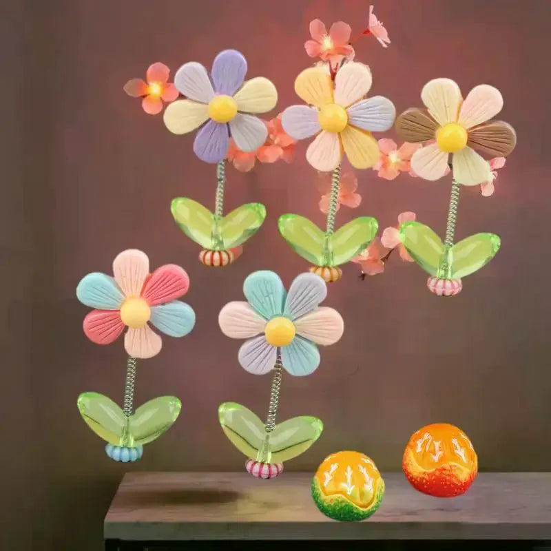 Swing Motion Car Dashboard Chrysanthemum Pendant | Resin Decor