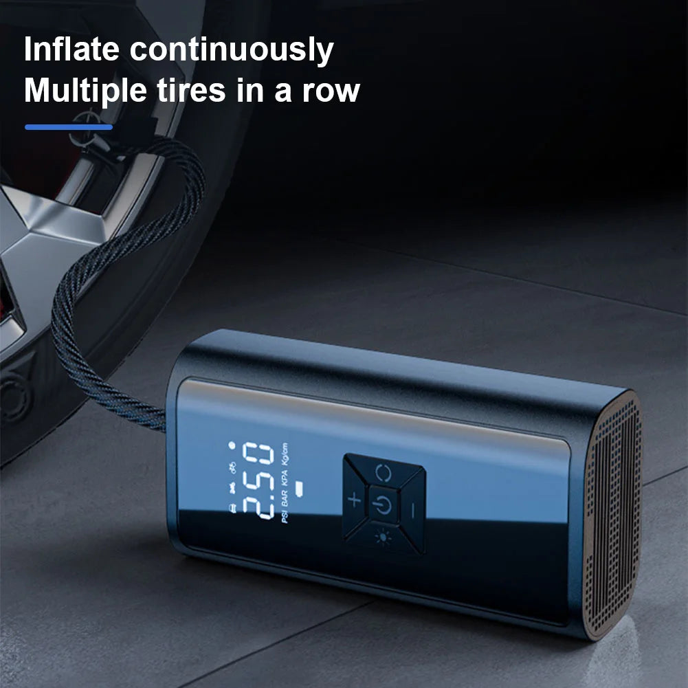 150PSI Portable Car Inflator Pump LCD Display Bicycle Air Compressor