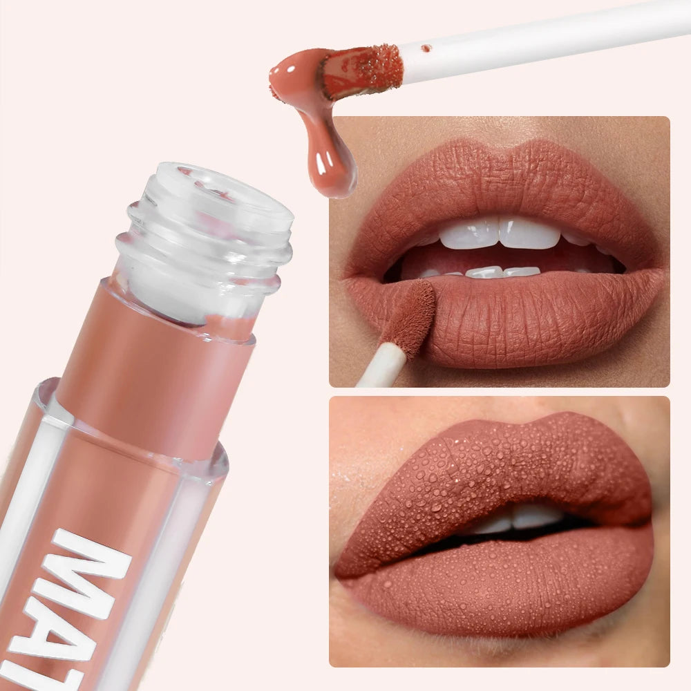 Matte Lip Gloss Durable Silky Easy Waterproof Does Not Fade