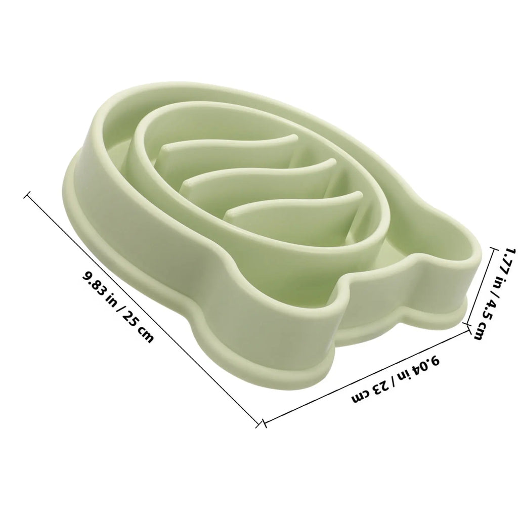 Dog Slow Feeder Bowl Pet Eating Reusable PP Material Sturdy Design