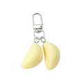 Women Men Unique Bag Pendant Jewelry Student Car Keychains Garlic Keychain Garlic Pendant Garlic Keyring Food Keychain Zpaxo White