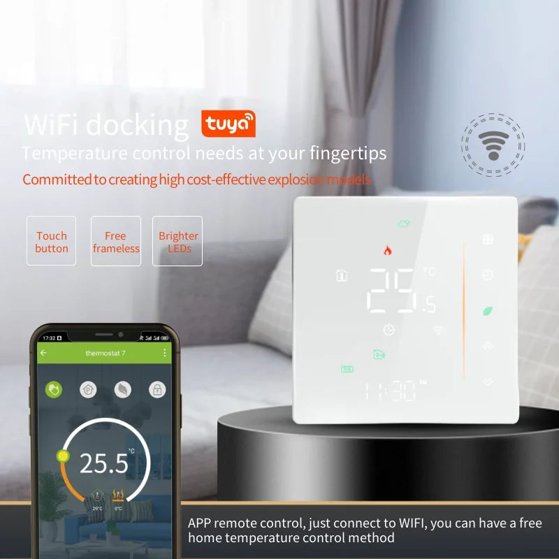 Wifi Heating Thermostat Warm Floor Gas Boiler Digital Temperature Controller 220V Tuya Smart Life Alexa Google Home Assistant Zpaxo