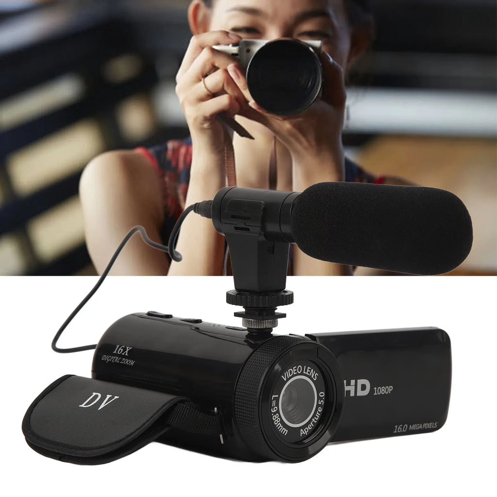 Video Camera Camcorder Supporting Stereo Recording IPS USB Interface