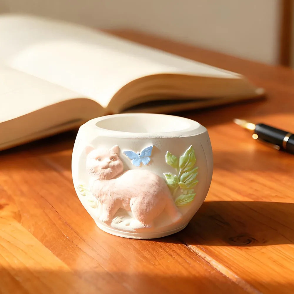 Cat Silicone Mold – DIY Flowerpot, Ornament & Storage Jar
