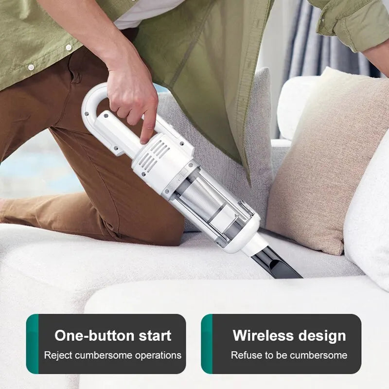 Multifunctional Handheld Vacuum Cleaner Powerful Suction HEPA Filter Wireless Vacuum Cleaner for Car Floor Household Zpaxo