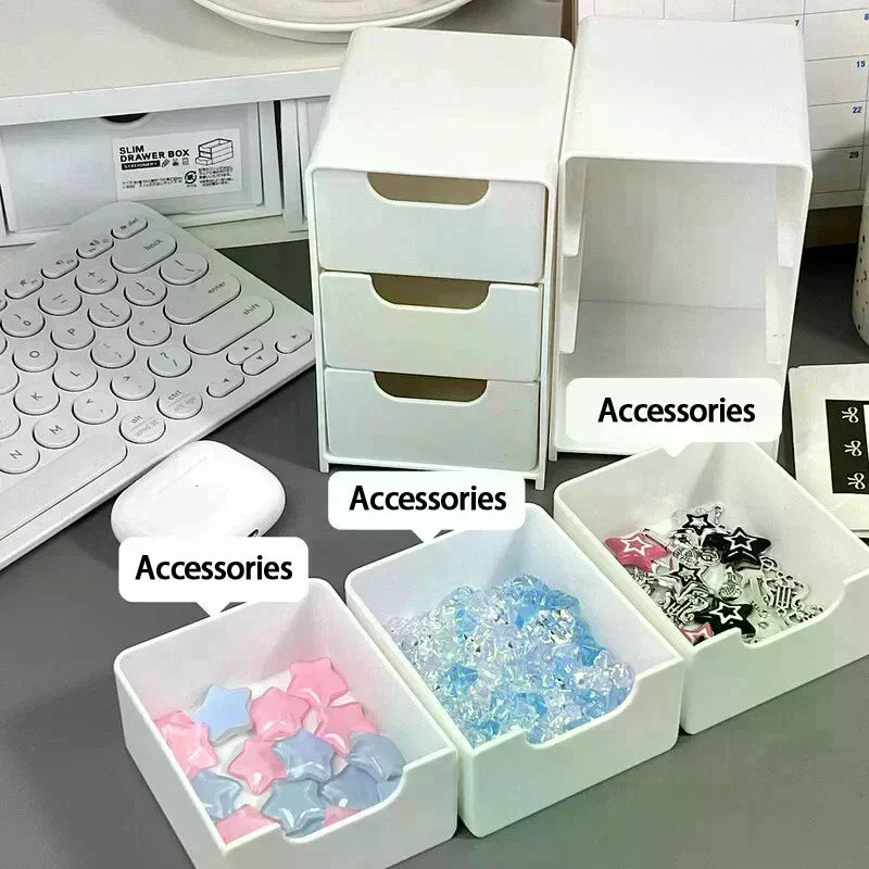 3-Tier Cosmetic Organizer with Drawers | Countertop Storage Box