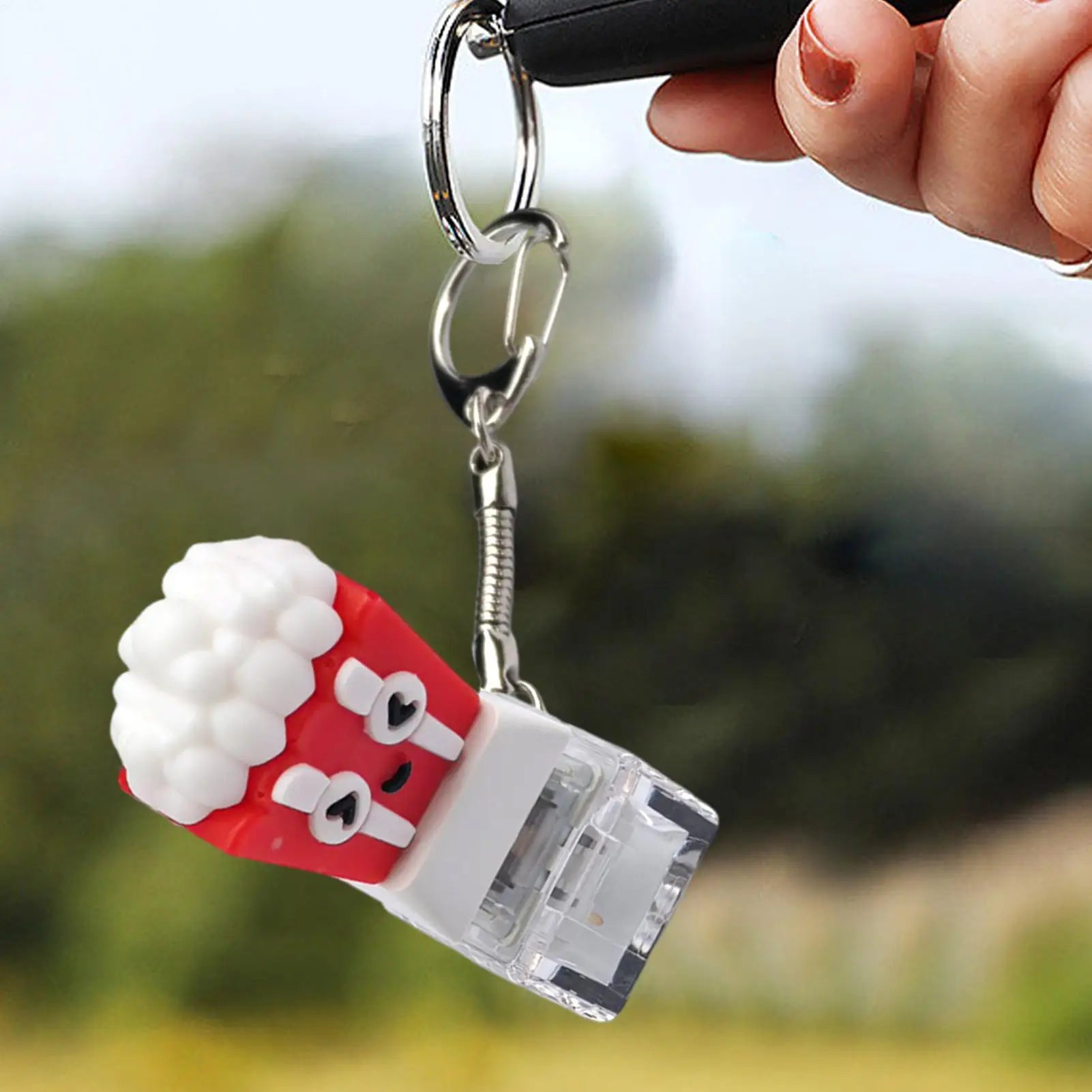 Keychain For Women Food Design Purse Charm Simulation Hamburger Button Keychain Pendant For Men Women Boys Girls Youth Teens Zpaxo