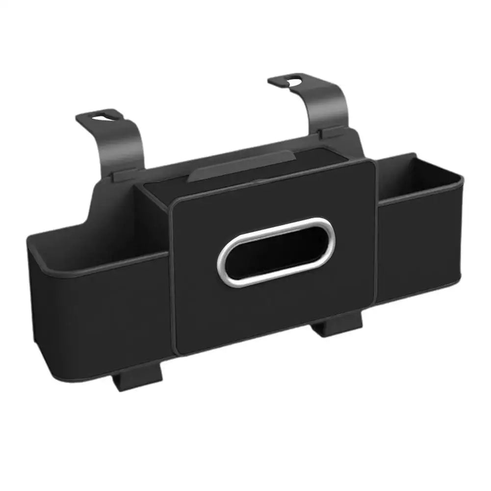 Car Seat Back Organizer | Cup Holder, Tissue & Phone Stand Car Seat Organizer Zpaxo black