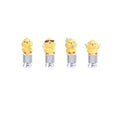Aluminum Alloy Bicycle Tire Valve Caps – Set of 4