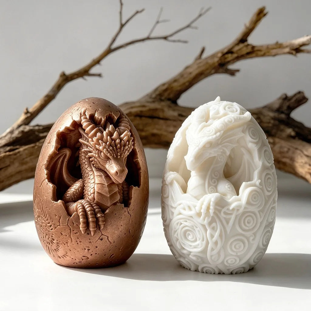 3D Dinosaur Egg Silicone Mold – DIY Candle Resin Soap Craft