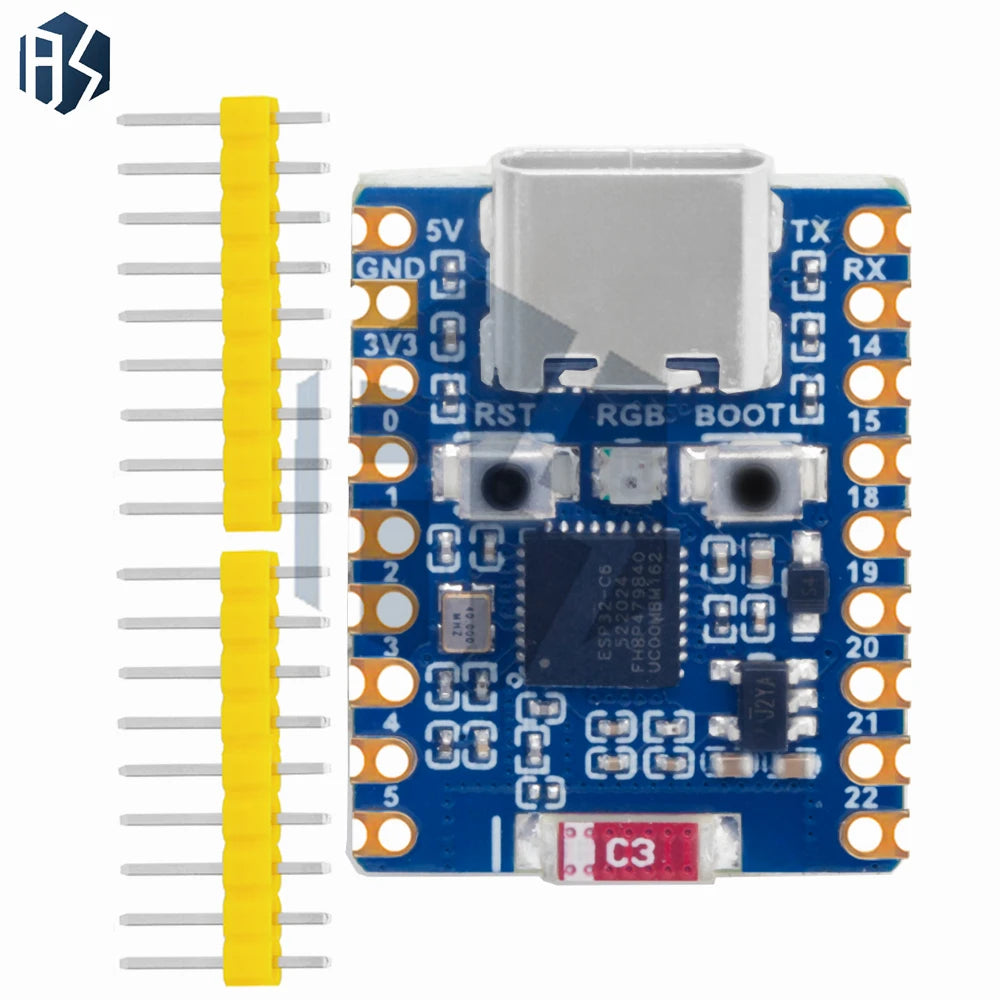 ESP32-C6 Zero Mini Development Board Based ESP32-C6FH8 8MB Flash Zpaxo