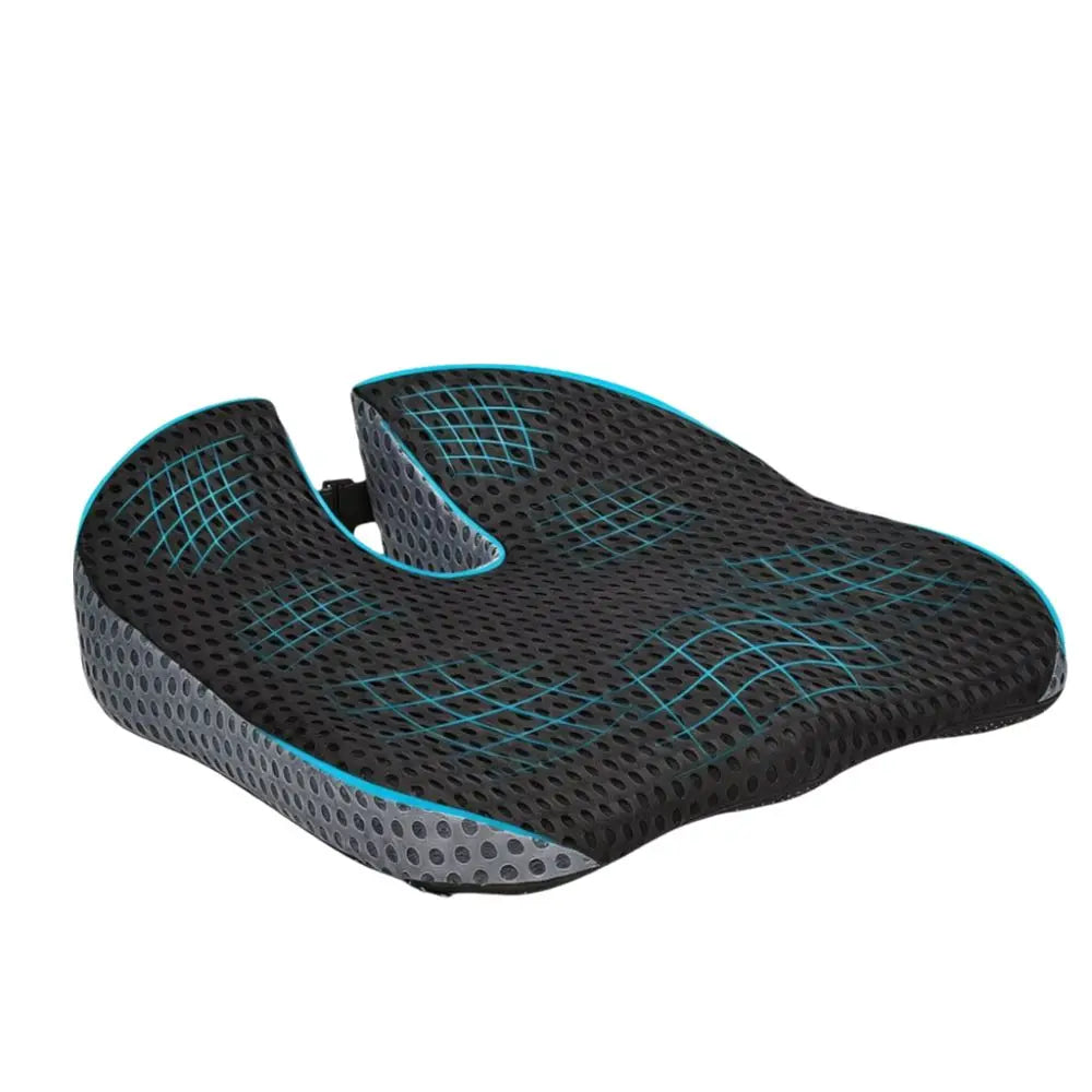 4D Mesh Car Wedge Seat Cushion Pressure Adjustable Straps Breathable Zpaxo