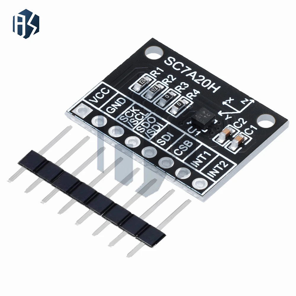 High-precision SC7A20H 3-Axis Accelerometer Tilt Angle Sensing Module Zpaxo