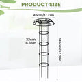 Garden Trellis Vertical All-Weather Umbrella Shape Trellis for Climbing Plants Outdoor for Vines Flowers Pea Bean Tomato Zpaxo 145cm China Mainland