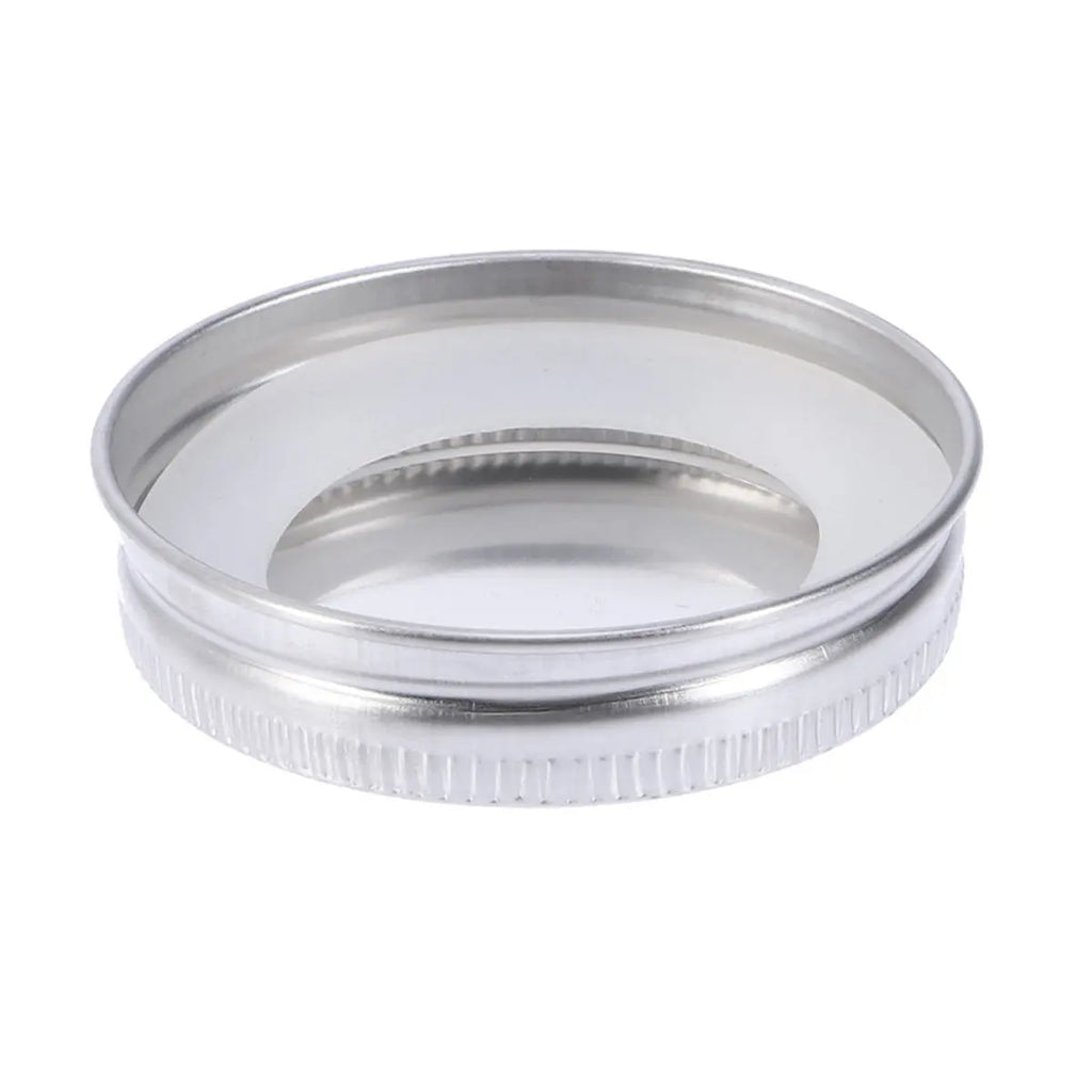 Stainless Steel Mason Jar Lids Leakproof Airtight Silicone Seal Whorl