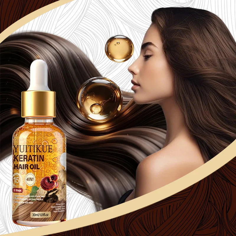 YUITIKUE Keratin Hair Oil – Protein Infused, All Hair Types 30ml Keratin Hair Oil Zpaxo