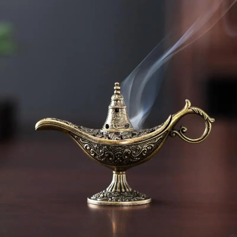 Metal Wishing Lamp Incenses Burners Multifunctional for Home Decors and Relaxation Zpaxo