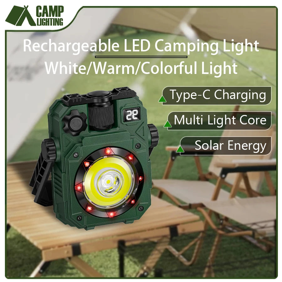 3600mAh Rechargeable COB Work Light – Magnetic Camping Torch Rechargeable Work Light Zpaxo