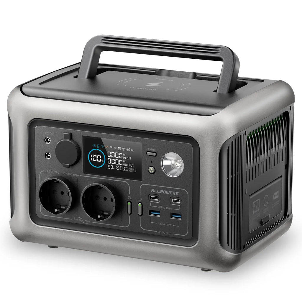 ALLPOWERS R600 Portable Powerstation Solarpanel Optional 299Wh 600W Zpaxo R600 Only Russian Federation AU