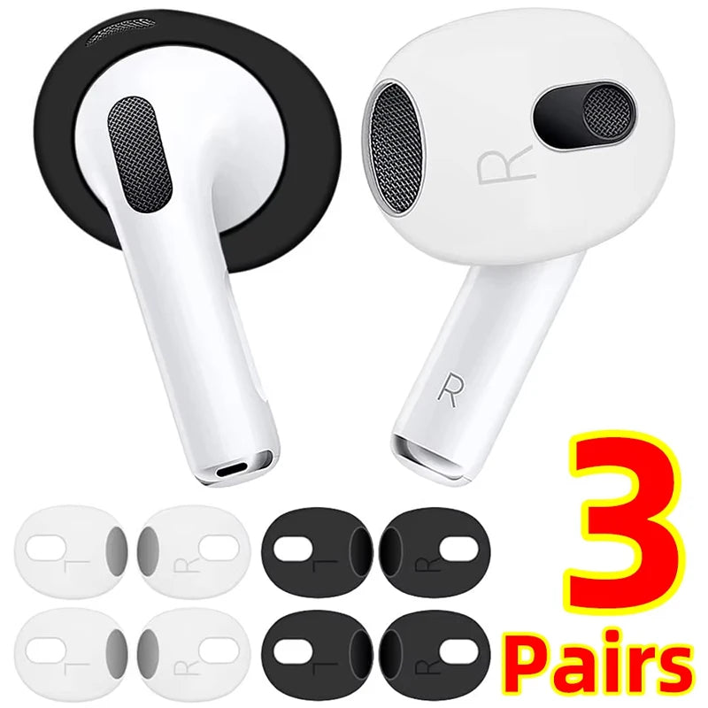 1-3Pairs For Apple AirPods 4 Silicone Earbuds Cover Ear Tips Anti Slip Earphones Earplugs For AirPods 4th Gen Protective Sleeve Zpaxo