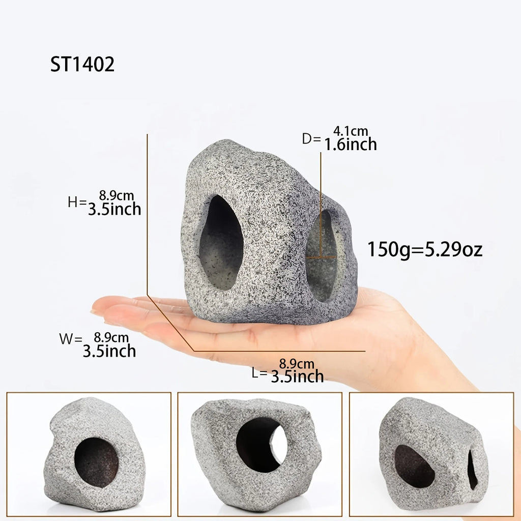 Aquarium Cave Fish Tank Decorations Add Natural Touch Decorative Rocks Zpaxo ST1402 Rock Cave