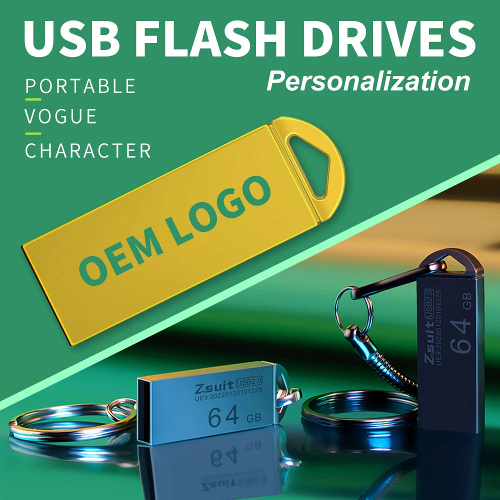 ZSUIT CTK USB Memory 16GB 64GB 128GB USB ３.0 Stick Pen Drive U Disk Memory Stick Metal Fall resistant Usb Flash Drive Zpaxo