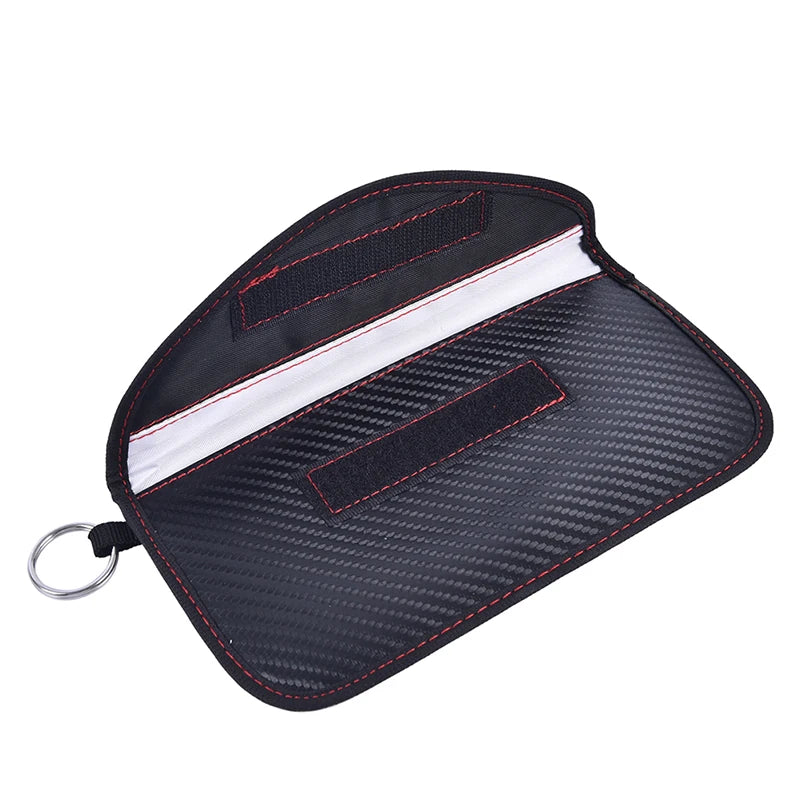 Faraday Bag Car Key RFID Signal Blocker – Carbon Fiber Pouch