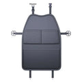 PU Leather Car Seat Back Protector & Tablet Holder with Pockets