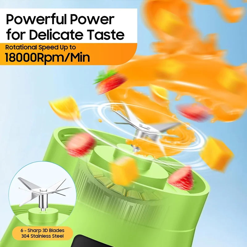 380ml household juice mixer mini electric juicer USB rechargeable smoothie shake mixer portable juicer household appliances Zpaxo