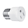 Outlet 220V E27 ABS White Connector Accessories US EU Plug Screw Bulb