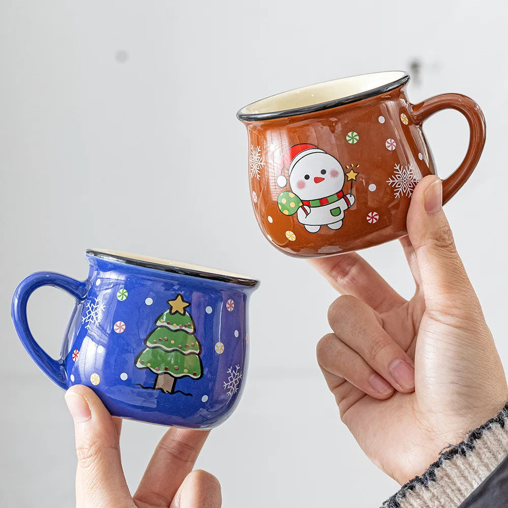 Ceramic Christmas Santa Claus Mug – Coffee & Dessert Cup Gift Ceramic Holiday Mug Zpaxo