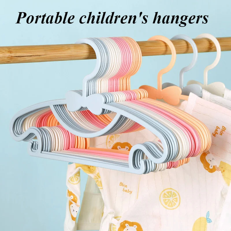 Baby Plastic Hanger No Trace Children Air Clothes Portable Windproof