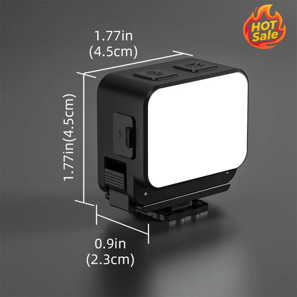 LED Portable Video Lights Rechargeable Adjustable Magnetic Beauty Lighting Mini Vlogging Selfie Light for Photography Video Vlog Zpaxo