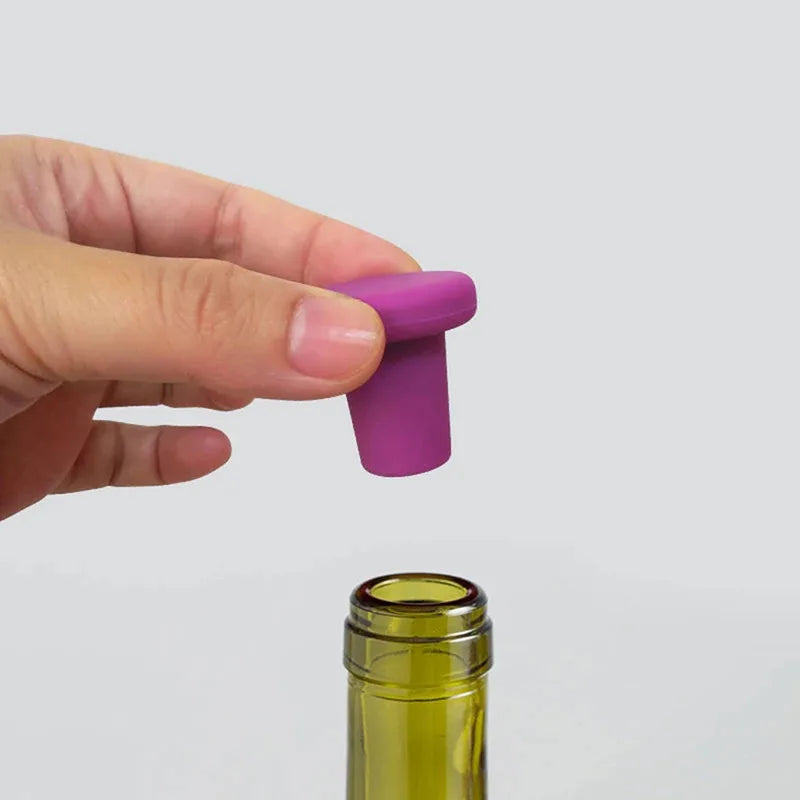 Silicone Wine Bottle Stoppers – Set of 1–4 | Bar Accessories