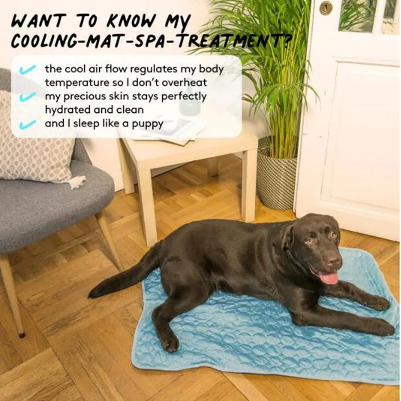 Ultimate Cooling Pet Mat Breathable Washable Summer Pad Dog Cat Self