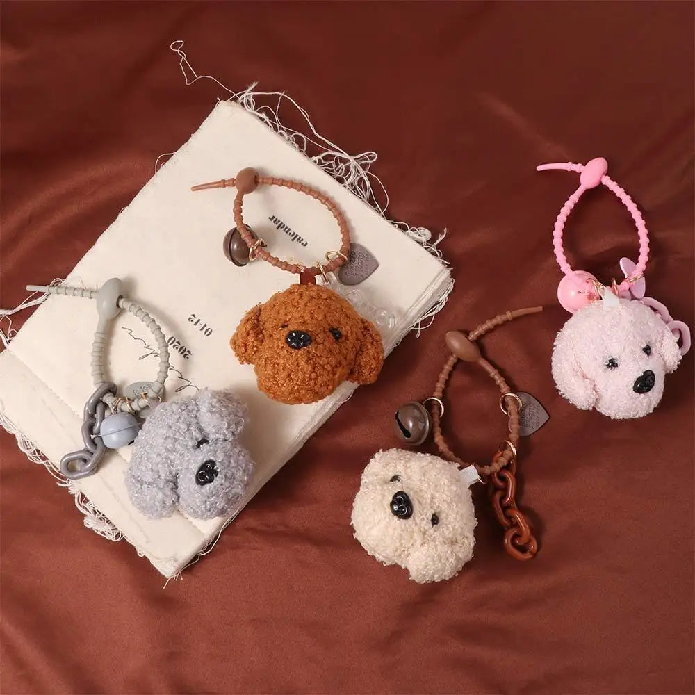 Couple Gift Stuffed Animals Dog Keychain Pet Lovers Couples Matching Dog Key Rings Bag Charm Kawaii Dog Pendant DIY Accessories Zpaxo