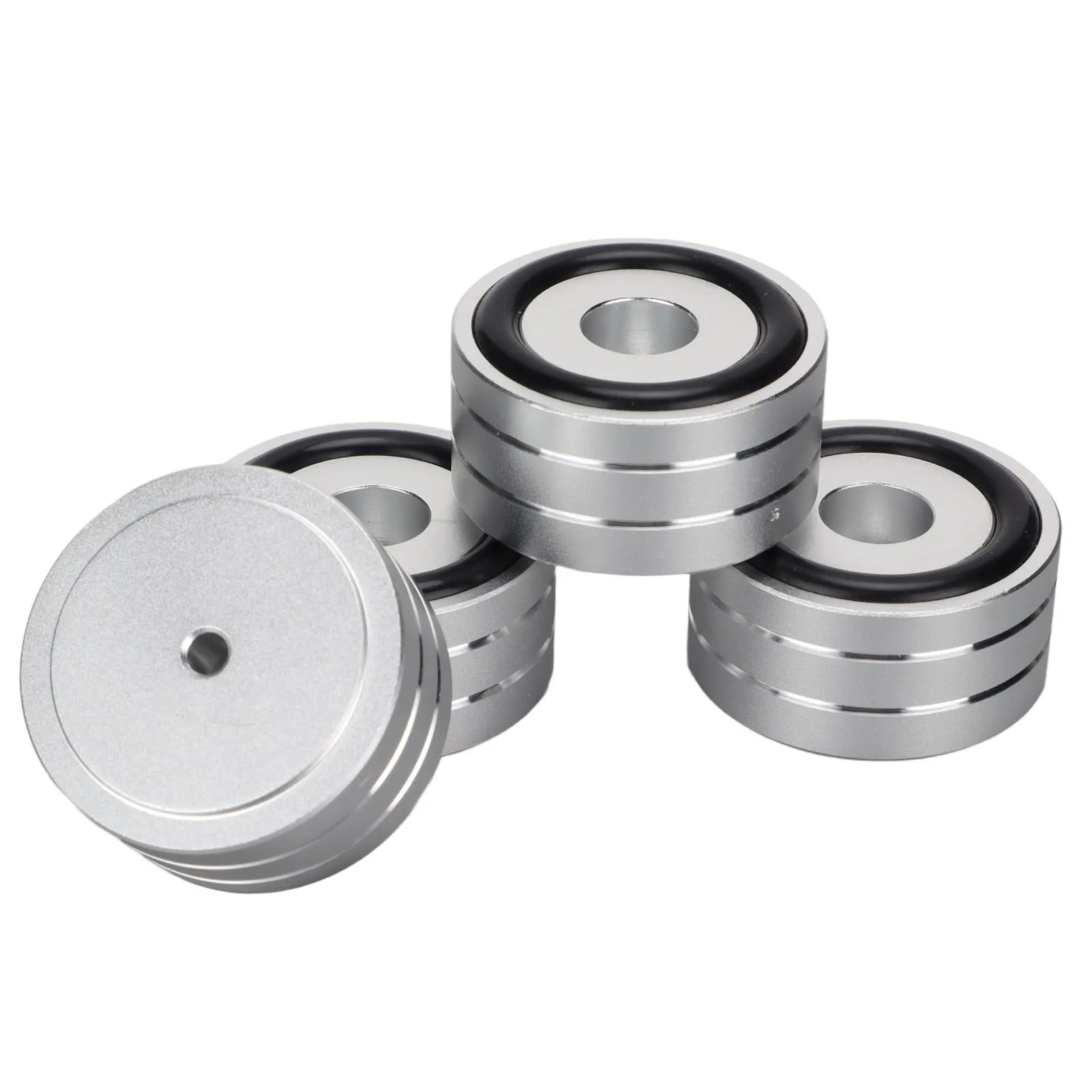 4pcs Speaker Isolation Spike Stand Foot 40x20mm / 1.57x0.78in Speaker Cone Base Mats for DAC Amplifier Recorder Meter Zpaxo