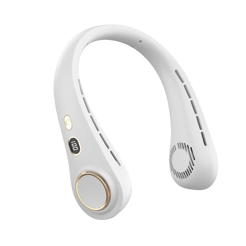 Mini Neck Fan Portable USB Rechargeable Long Standby Hands-free