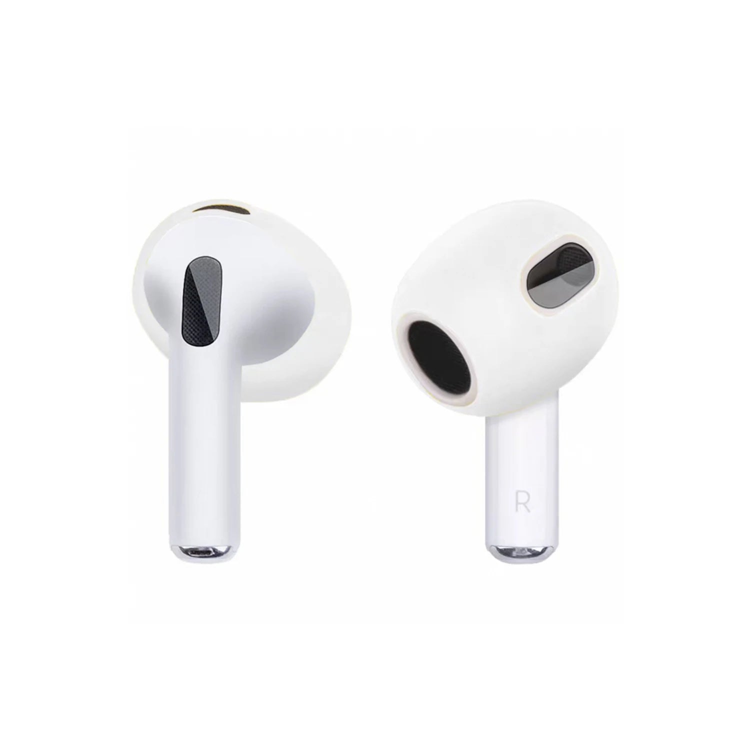 1-3Pairs For Apple AirPods 4 Silicone Earbuds Cover Ear Tips Anti Slip Earphones Earplugs For AirPods 4th Gen Protective Sleeve Zpaxo Transparent 3 Pairs