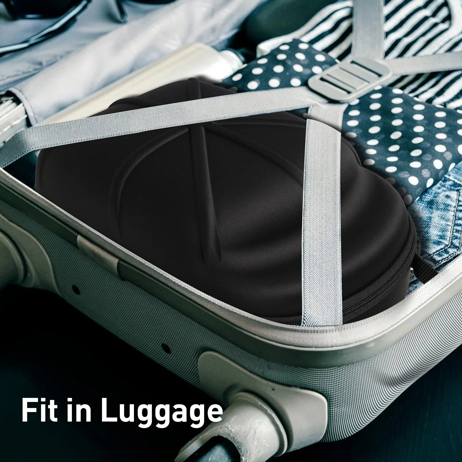 1pc Baseball Hat Travel Bag Baseball Cap Travel Case Storage Carrier Box Display Bag Eva Baseball Cap Carrying Bag Zpaxo