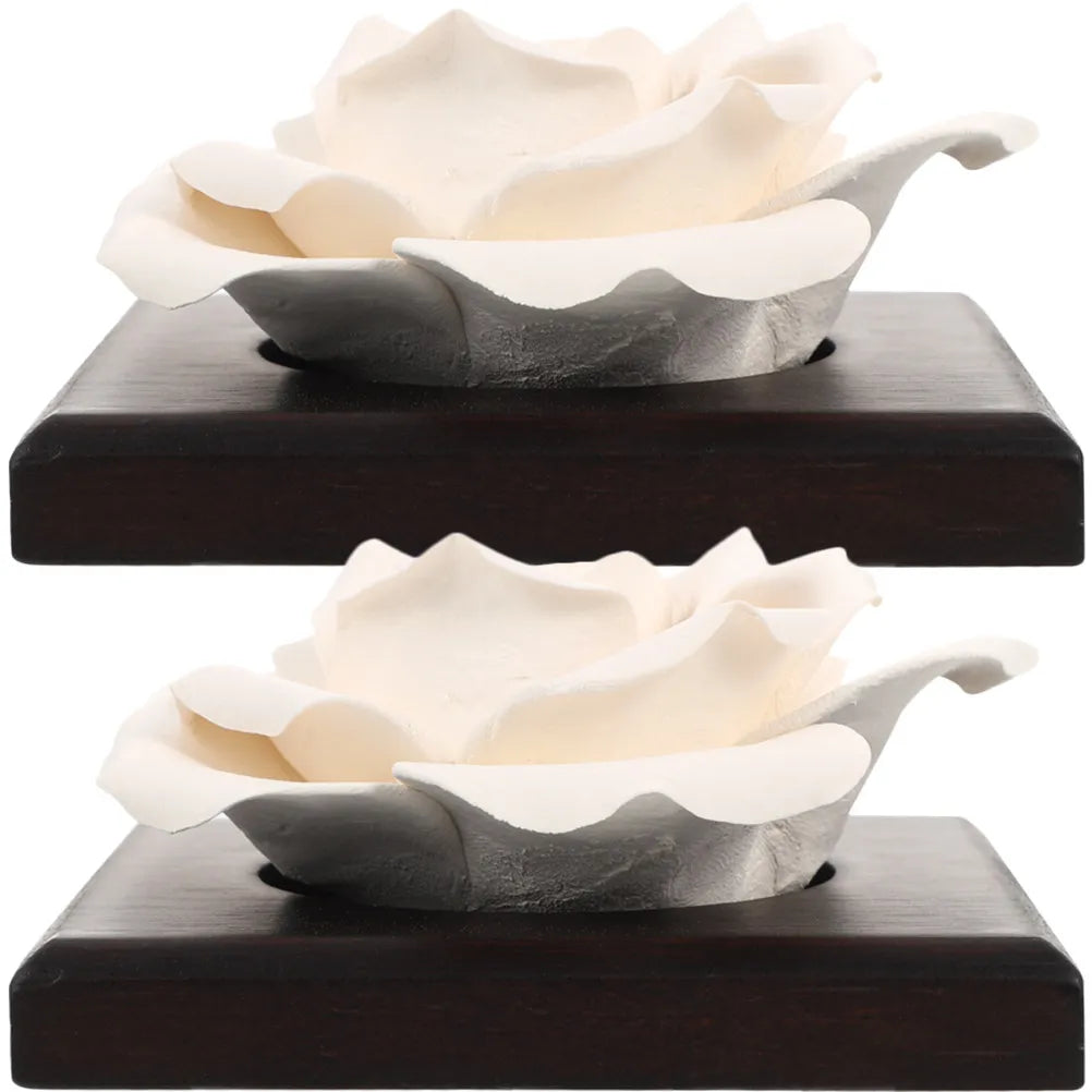 Ceramic Rose Aroma Diffuser Premium Safe Material Smooth Round