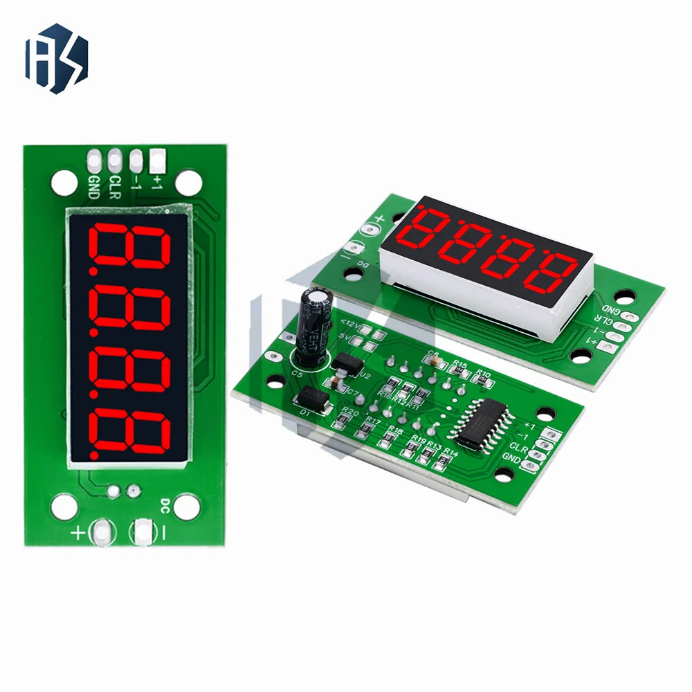 Digital Counter Module 0-9999 Range DC 4-25V LED Low-level Switching Zpaxo