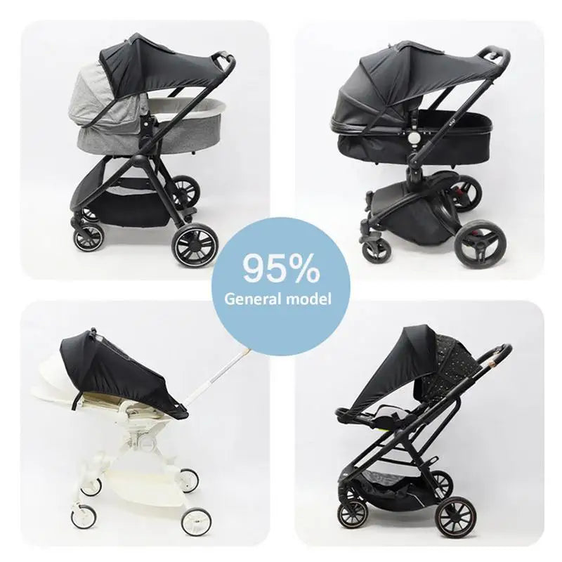 Stroller Sun Shade Foldable Adjustable UV Protection Net Sunshade Zpaxo