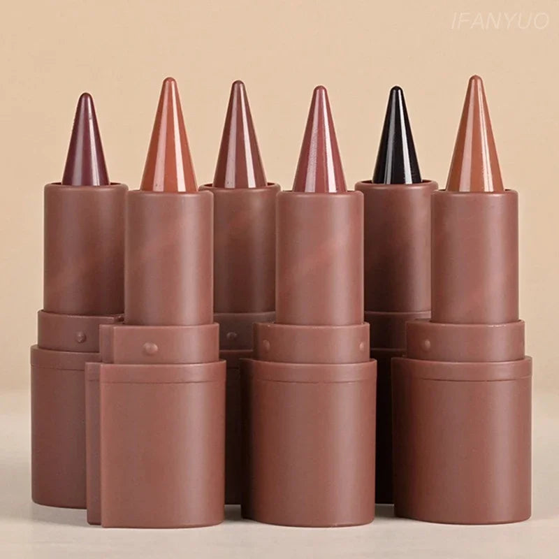 Tapered Gradient Lip Liner Pencil Purple Brown Pointed Head Lipliner Waterproof Non Sticky Matte Lipstick Gradient Contouring Zpaxo