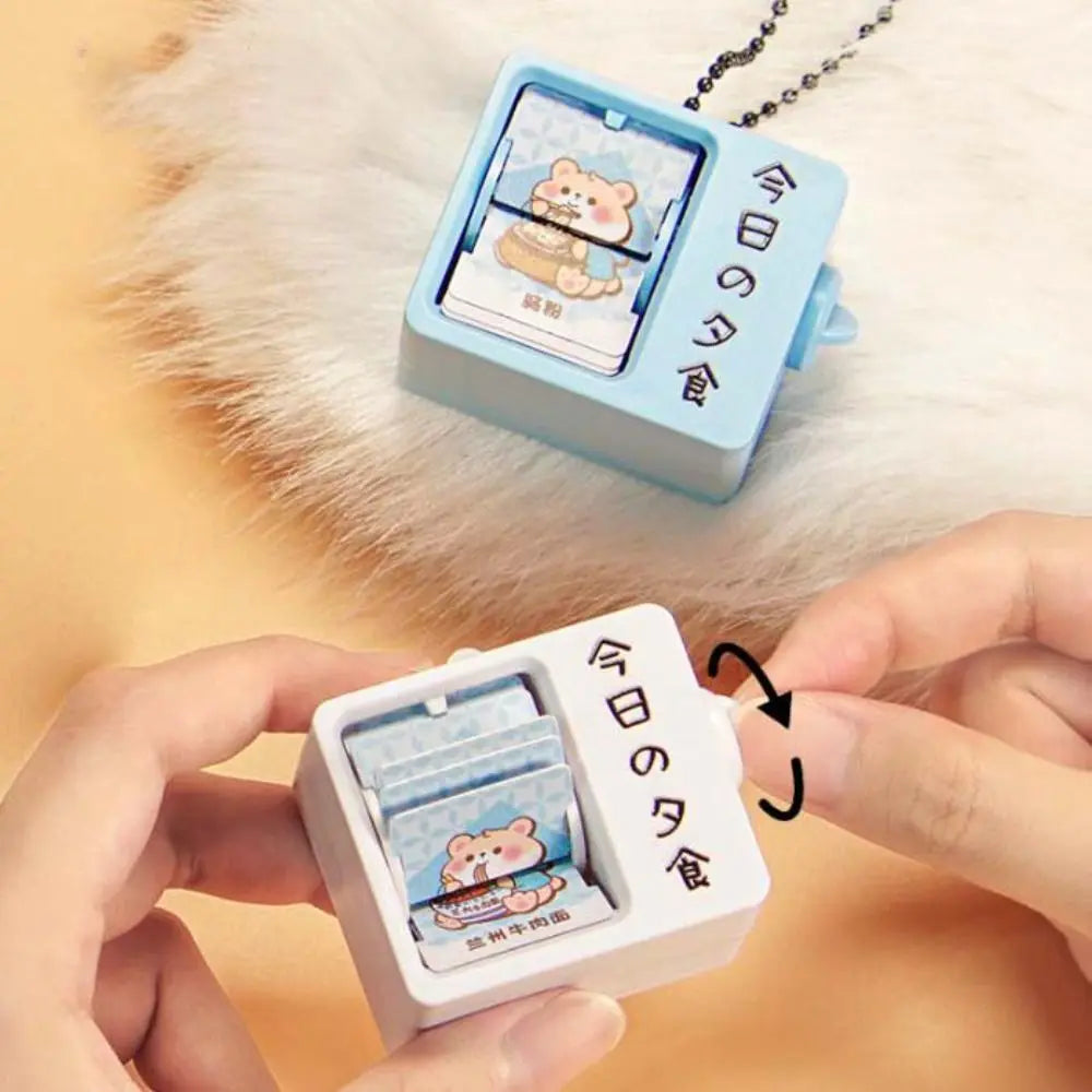 Plastic Mini Flip Book Animation Keychain Automatic Page Turning Diverting Animation Drawing Pendant Portable Zpaxo