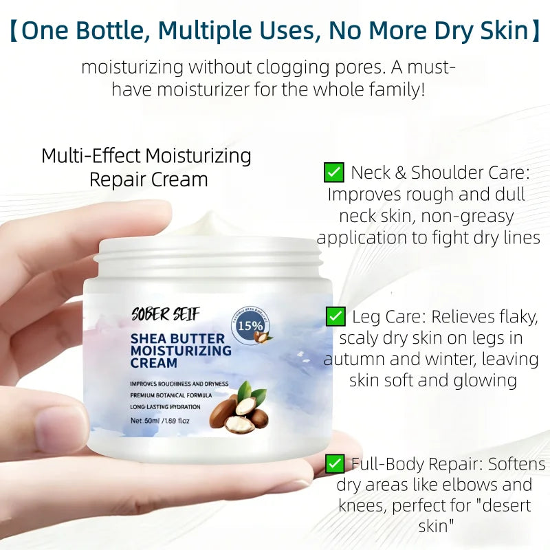 Travel‑friendly Daily Body Lotion 48H Deep Hydration Shea Butter Hyaluronic Acid Ceramide Valentine's Day Skin Gift Zpaxo